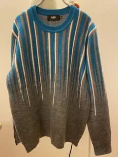 AZUL by MOUSSY ストライプニットセーター M