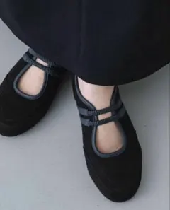 美品 SENSE OF PLACE フラットバレエスニーカー 23.0~23.5