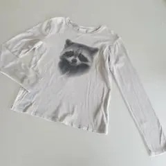 Zara Girls★ザラガールズ★ロングTシャツ★ウォームグレー★アライグマ