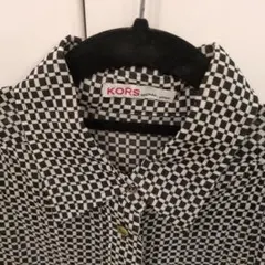 MICHAEL KORS チェック柄長袖ブラウス