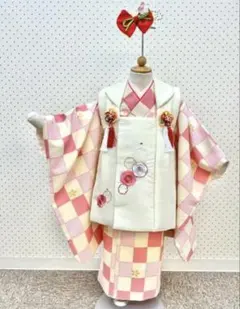 七五三○七五三着物○被布セット○着物○被布○3歳女の子○キッズ着物