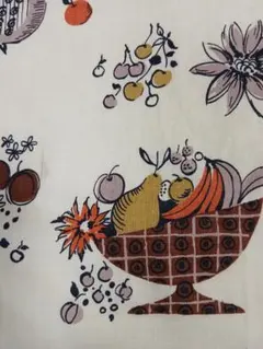 V101 USAヴィンテージ　キッチン柄　茶系　お値下げしました