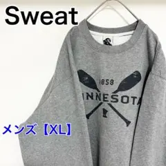 YBK51【US輸入】NEW AGENDA　スウェット【メンズXL】長袖　グレー