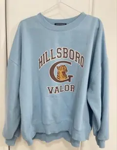 トレーナー スウェット 水色 古着