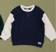 BREEZE＊カラバリ ムジ&ボーダートレーナー＊100cm