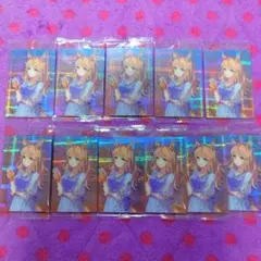 ウマ娘 ツインウエハース ドレスレア サイン ゴールドシチー 11枚