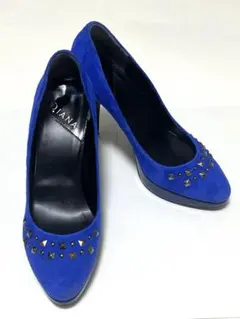 DIANA 23cm ブルースエード スタッズ パンプス