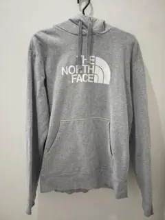 THE NORTH FACE グレー ロゴ パーカー スウェット