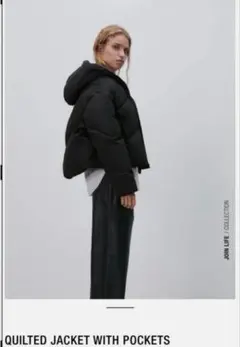 ZARA ショート丈　ダウン