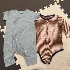 SHEIN ベビー服 カバーオール 2点セット 3-6Mのサムネイル