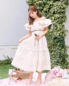 MISTREASSPearl Strap Sheer Plaid Dress