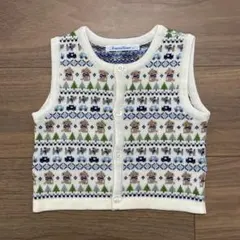 familiar ファミリア　ベビーベスト 80 ニット