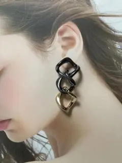 ハンドメイド ピアス イヤリング 大ぶりNo.13