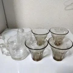 昭和レトロのグラス7点セット