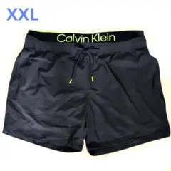 カルバンクライン 黒 レア 水着 ウエストロゴ スイムウェア XXL 海パン