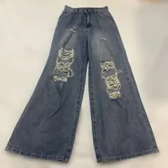 GRLダメージジーンズ