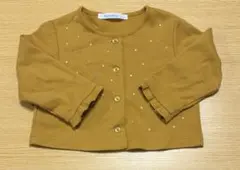 familiar カーディガン 80 マスタード