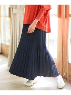 【elura】エルーラ デニムプリーツスカート 美品