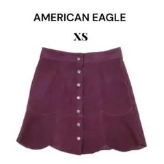 アメリカンイーグルアウトフィッターズ　レディース　ミニ巻スカート【XS】ボルドー