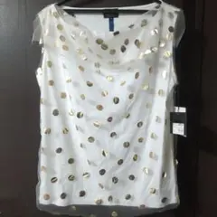 LANVIN COLLECTION ドット柄 半袖トップス ホワイト 40のサムネイル