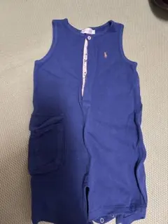 ラルフローレン ロンパースセット（ネイビー・ストライプ）