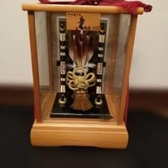 お祝い五月人形 正月飾り　破魔弓　コンパクトディスプレイ　総檜造り　縁起物　節句