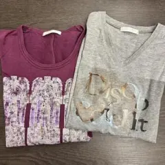 2枚　BUONAGIORNATA ボナジョルナータ 半袖 Tシャツ ロング　ロゴのサムネイル
