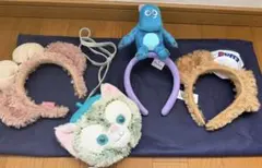 ディズニーキャラクター カチューシャ 4点セット