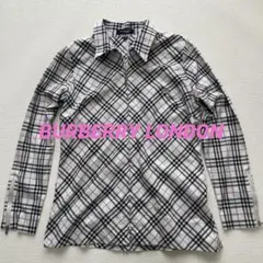 BURBERRYLONDONバーバリーノバチェック柄 長袖シャツ チャック式M