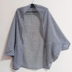 시퀸이 달린 수제 마가렛 볼레로 서비스 아이템 블랙 화이트