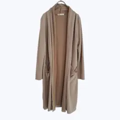 ブージュルード ロングカーディガン ベージュ ポケット付き 羽織り