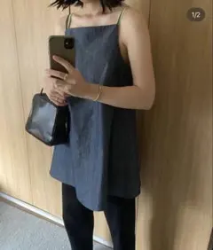 ZARA デニムキャミチュニック