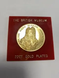 大英博物館 記念メダル 22金メッキともう1枚