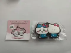 ちいかわ×サンリオ☆なかよしラバーマスコット☆ハチワレ×ハローキティ
