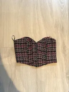ZARA ツイードビスチェ