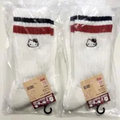ユニクロ サンリオキャラクターズ ヒートテックソックス キティ 2足