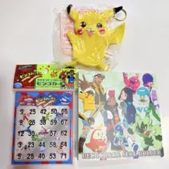 ピカチュウ レア ポケモン グッズ ロッテリアメモ ビンゴカード シール帳など