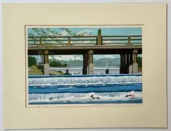 関野準一郎「御油・紅格子」木版画 東海道五十三次 直筆サイン 748-1 関野準一郎「御油・紅格子」木版画 東海道五十三次 直筆サイン 748-1