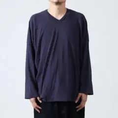 COMOLI（コモリ） 23SS コットンフライス ホッケーシャツ　NAVYのサムネイル