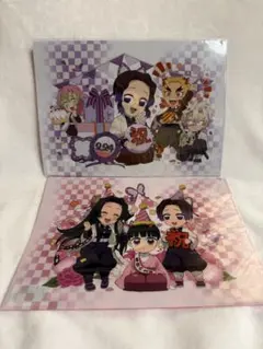 鬼滅の刃　誕生祭　クリアファイル　胡蝶しのぶ　栗花落カナヲ