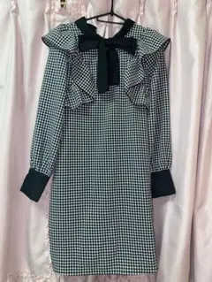 titty&co チェック ワンピース