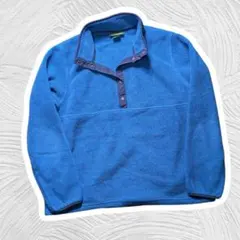 【L.L.Bean】スナップT プルオーバー フリース M ブルー