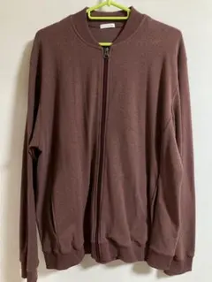 ブラウン フルジップパーカー LLサイズ