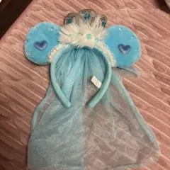 ディズニーリゾート ミッキー耳 カチューシャ 水色♡