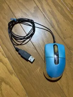 BUFFALO 有線マウス BSMOU01SBL 青