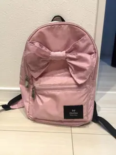 BEBE リボン付きピンクリュック