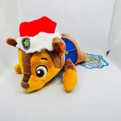 【送料無料】PAW PATROL チェイス ぬいぐるみ サンタ帽子付き　新品のサムネイル