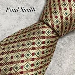 美品 ポールスミス ネクタイ ハイブランド ペイズリー柄 光沢