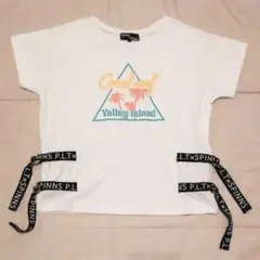 スピンズ × ピンクラテ コラボ オーバーサイズ Tシャツ ガールズ