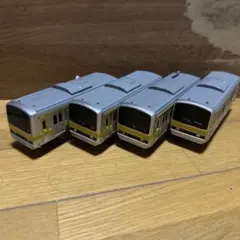 고장·부품용 プラレール E231系0番台総武線 4両 中間車なし ＋おまけ
